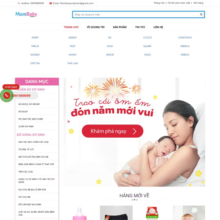 Website Hệ Thống MumBaby