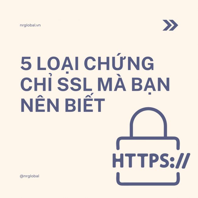 SSL – 5 LOẠI CHỨNG CHỈ SỐ MÀ BẠN NÊN BIẾT