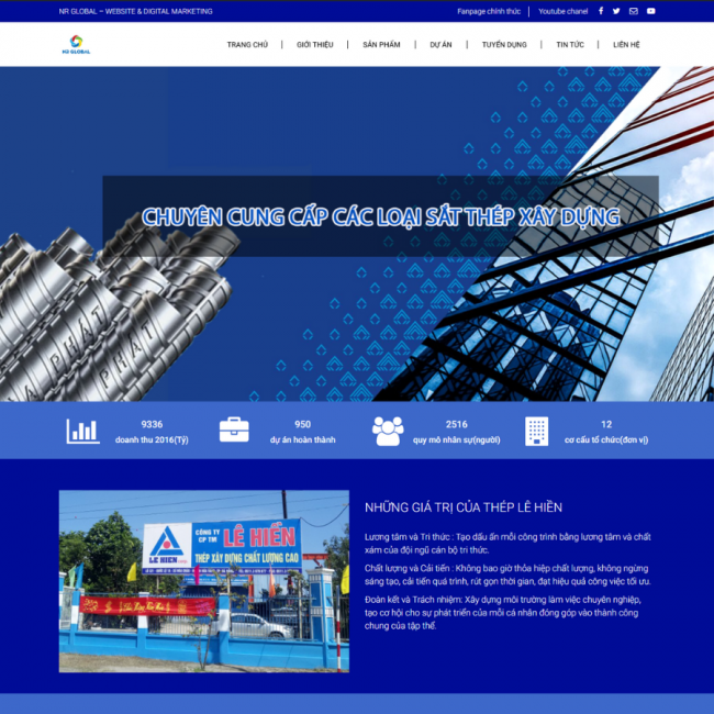 Website Sắt Thép