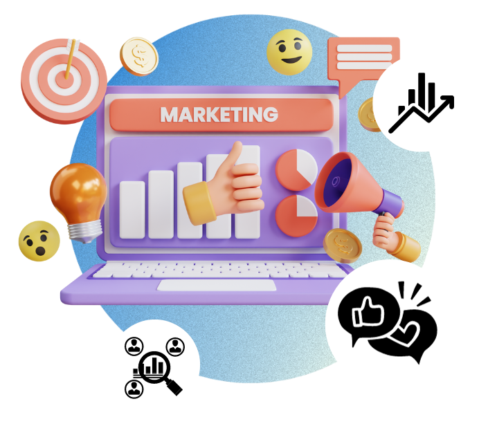 Hình của nền Marketing